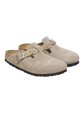 Tamancos Birkenstock Boston Trançados Topo para Mulher.