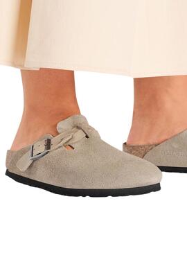 Tamancos Birkenstock Boston Trançados Topo para Mulher.