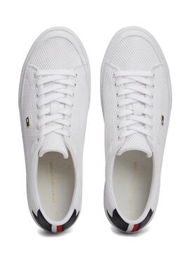 Sapatos Tommy Hilfiger Monotype Branco Mulher.