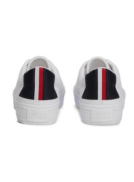Sapatos Tommy Hilfiger Monotype Branco Mulher.