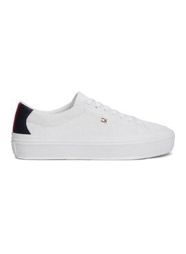 Sapatos Tommy Hilfiger Monotype Branco Mulher.