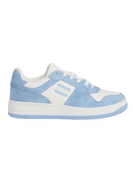 Sapatos Tommy Jeans Retro Washed Azul Mulher