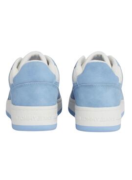 Sapatos Tommy Jeans Retro Washed Azul Mulher