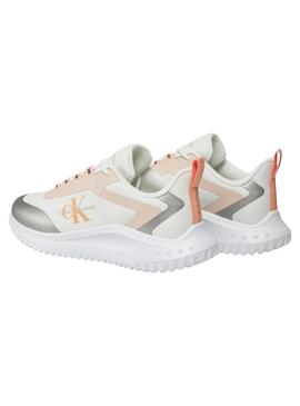 Sapatilhas Calvin Klein Low Lace Branco para Mulher.