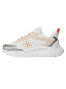 Sapatilhas Calvin Klein Low Lace Branco para Mulher.