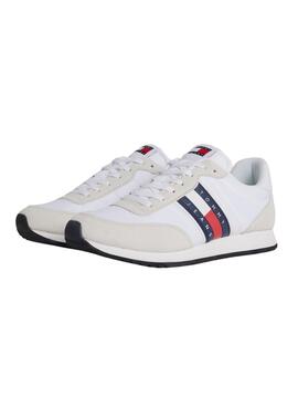 Sapatilhas Tommy Jeans Runner Casual Branco Homem