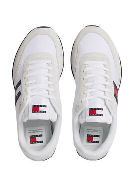 Sapatilhas Tommy Jeans Runner Casual Branco Homem