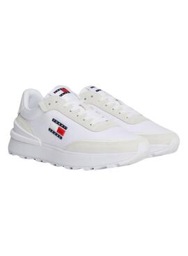 Sapatos Tommy Jeans Tech Runner Branco Mulher