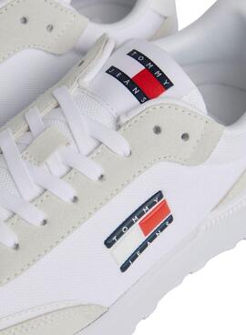 Sapatos Tommy Jeans Tech Runner Branco Mulher