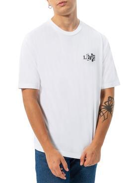 T-Shirt Levis Skate Branco para Homem