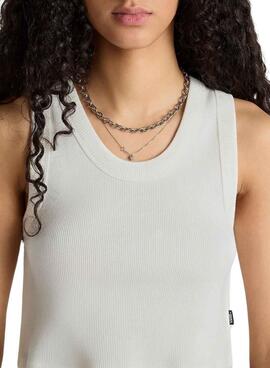 Top Vans Rib Branco Para Mulheres