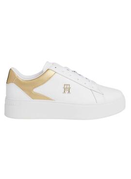 Sandálias Tommy Hilfiger Plataforma Branco para Mulher.