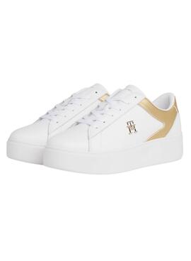 Sandálias Tommy Hilfiger Plataforma Branco para Mulher.