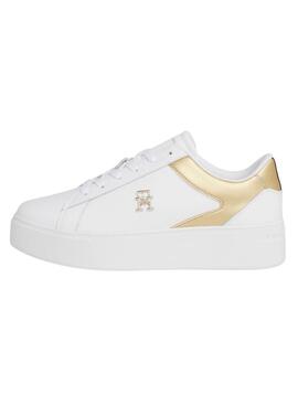 Sandálias Tommy Hilfiger Plataforma Branco para Mulher.