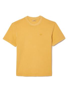 Camisa Lacoste Amarela Natural Unissex