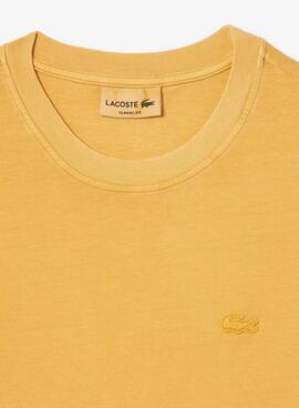 Camisa Lacoste Amarela Natural Unissex