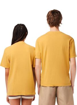 Camisa Lacoste Amarela Natural Unissex