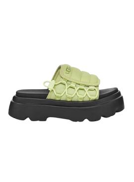 Sandálias UGG Callie Caterpillar Verde e Preto para Mulher.