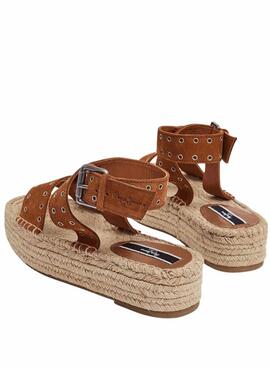 Sandálias Pepe jeans Tracy Antique Marrom para Mulher.