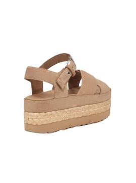 Sandálias UGG Aubrey Bege Tornozelo para Mulher.