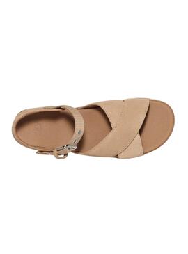 Sandálias UGG Aubrey Bege Tornozelo para Mulher.