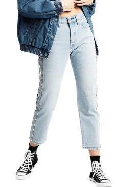Jeans Levis 501 Crop Dibs Mulher