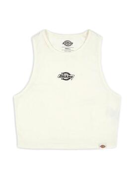 Top Dickies Powers Branco para Mulher.