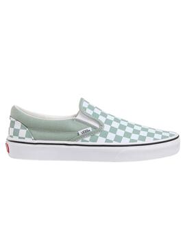 Sapatilhas Vans Slip-On Checkerboard Azul para Mulher.