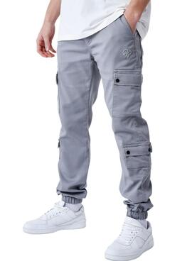 Calça Project x Paris Cargo Cortada Cinza para Homens
