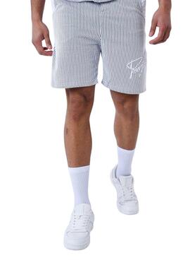 Bermudas Project x Paris Cinza e Branco para Homem