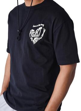 Camiseta Project x Paris Love Preta Para Homem