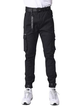 Calça Cargo Project x Paris Preto para Homens