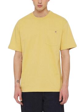 Camiseta Dickies Luray Bolso Amarelo Para Homem