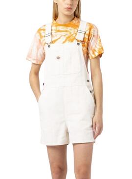 Macacão Dickies Duck Canvas Branco para Mulher.