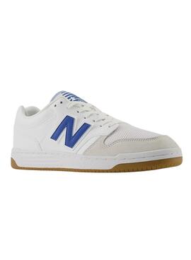 Sapatilhas New Balance 480 Branco Azul Para Homem