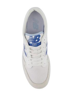 Sapatilhas New Balance 480 Branco Azul Para Homem