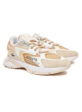 Sapatilhas Lacoste L003 Neo Bege Para Mulher