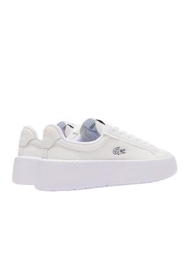 Sapatilhas Lacoste Carnaby Plat Branco para Mulher.