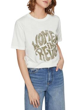Camiseta Vila Sybil Revolt Branca para Mulher.
