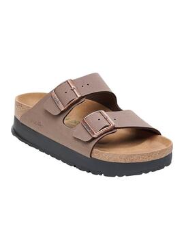 Sandálias Birkenstock Arizona Plataforma Topo para Mulher.