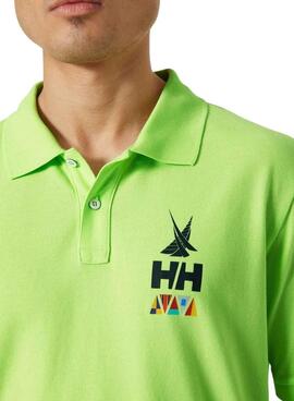 Camisa Helly Hansen Koster Verde para Homem.
