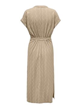 Vestido Only Dia Beige Para Mulher