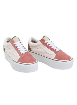 Sapatos Vans Old Skool Plataforma Rosa para Mulher