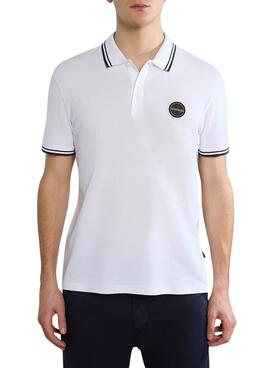 Camisa polo Napapijri E-Macas branca para homem