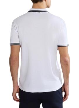 Camisa polo Napapijri E-Macas branca para homem