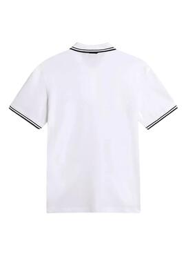 Camisa polo Napapijri E-Macas branca para homem