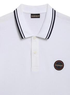 Camisa polo Napapijri E-Macas branca para homem