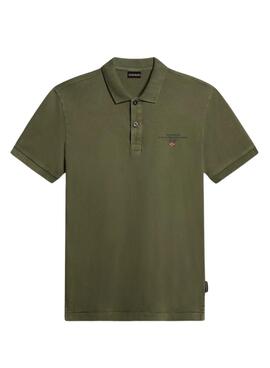 Camisa Polo Napapijri Elbas Verde Para Homem