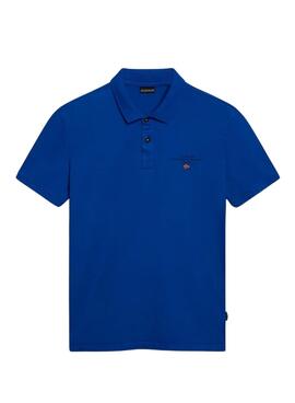 Camisa Polo Napapijri Elbas Azul para Homem