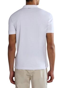 Camisa Polo Napapijri Elbas Branca Para Homens